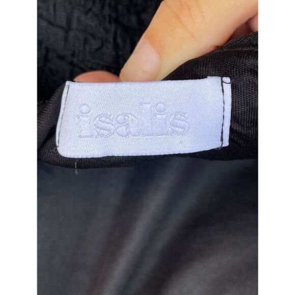 isalis textured mini black dress size medium - Picture 6 of 9